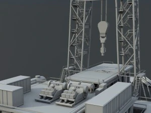 oil tower 3D Model