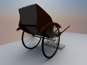 rickshaw 3D Model