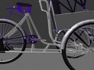 Xich lo-cyclo 3D 模型