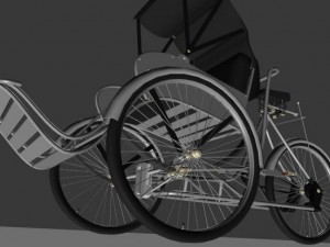 Xich lo-cyclo 3D 模型