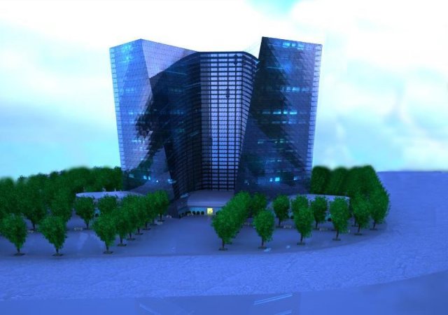 shopping center 3D Модель .c4d .max .obj .3ds .fbx .stl .blend 