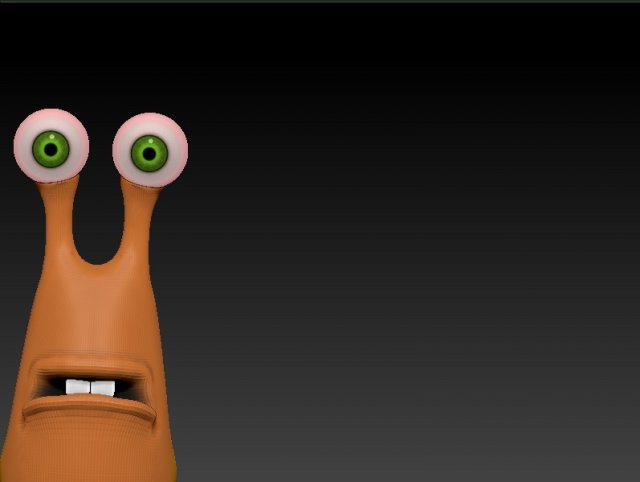 slug Model 3D .c4d .max .obj .3ds .fbx .stl .blend 