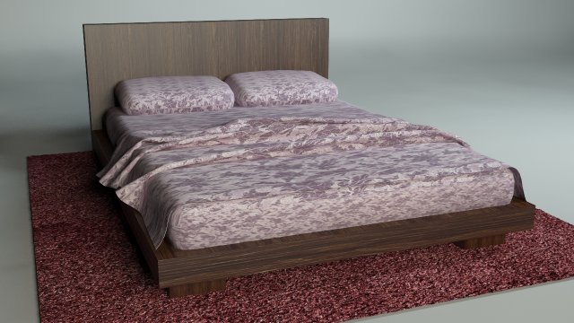 bed 3D Model .c4d .max .obj .3ds .fbx .stl .blend