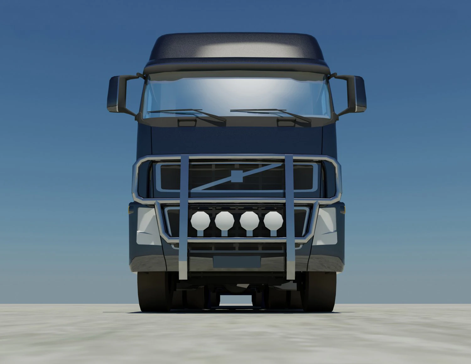 european truck 3D Model .c4d .max .obj .3ds .fbx .stl .blend