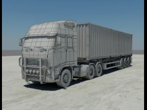 european truck 3D Model
