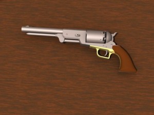 colt 44 walker revolver 3D Model
