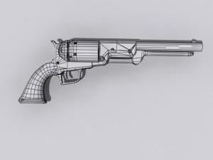 colt 44 walker revolver 3Dモデル