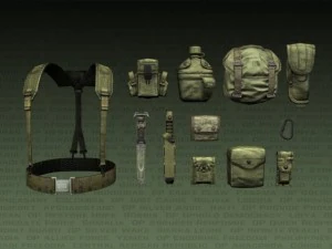 us military lc2 gear 3D Model