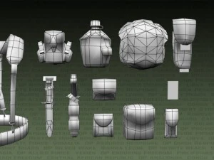 us military lc2 gear 3D Model