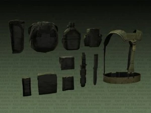 us military lc2 gear 3D Model