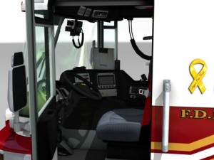 Heavy rescue fire truck video game ready Modèle 3D