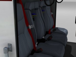 Heavy rescue fire truck video game ready Modèle 3D