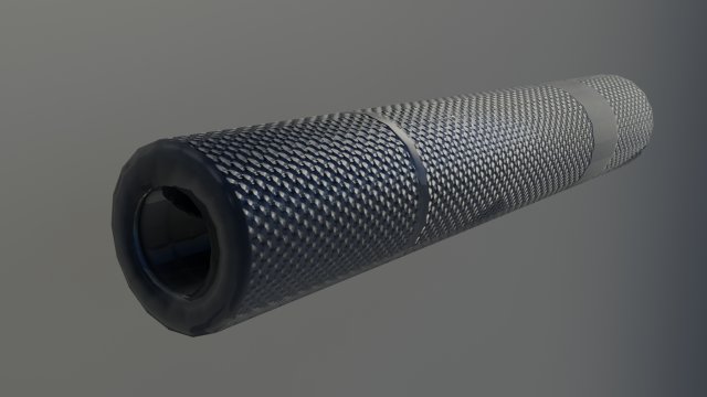 silencer Modèle 3D .c4d .max .obj .3ds .fbx .stl .blend 