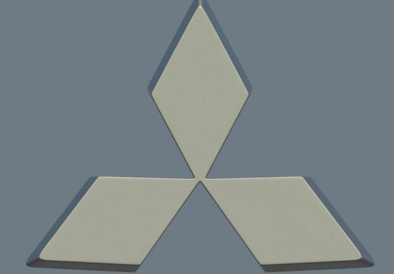 mitsubishi logo 3D Model .c4d .max .obj .3ds .fbx .stl .blend 