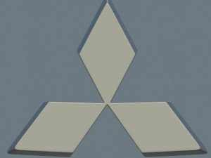 mitsubishi logo 3D Модель