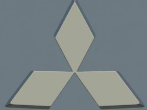 mitsubishi logo 3D Model