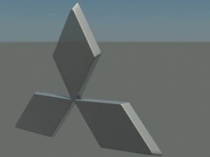 mitsubishi logo 3D Model