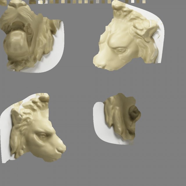 lion Modelo 3D .c4d .max .obj .3ds .fbx .stl .blend 