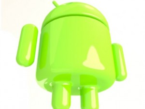 a green android 3D 모델