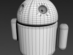 a green android 3D 모델