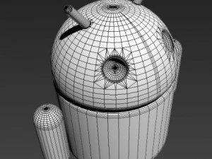 a green android 3D Model