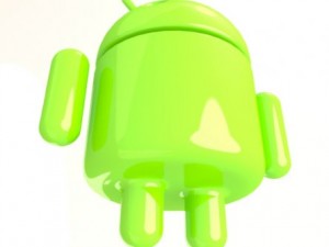 a green android 3D 모델