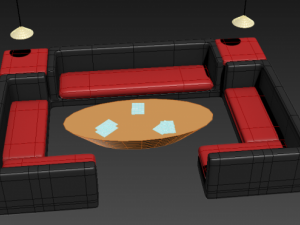 big business couch 3D Model
