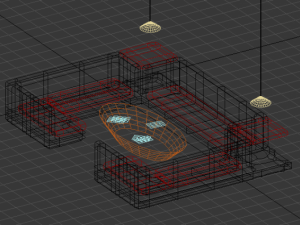 big business couch 3D Model