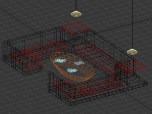 big business couch 3D Model