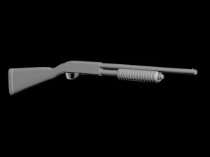 fusil &agrave; pompe Modèle 3D