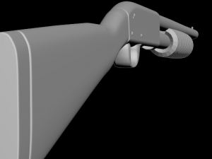 pump action shotgun Modello 3D