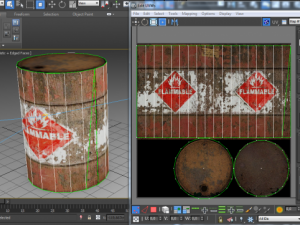 flammable oil drum 3D 모델