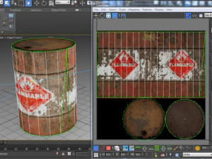 bid&oacute;n de aceite inflamable Modelo 3D