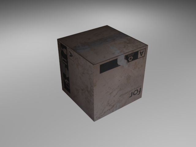 cardboard box 3D Model .c4d .max .obj .3ds .fbx .stl .blend 
