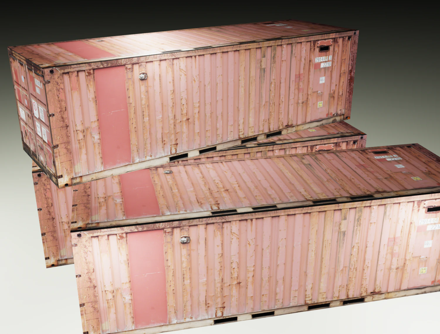 container 3D Model .c4d .max .obj .3ds .fbx .stl .blend