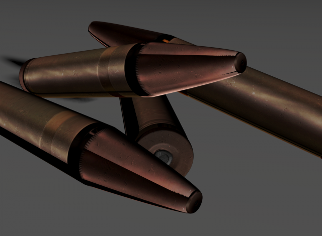 rifle bullet Modelo 3D .c4d .max .obj .3ds .fbx .stl .blend 