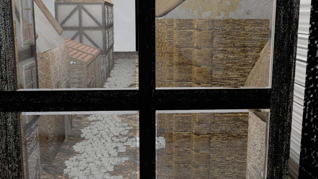medieval street game environment Modelo 3D .c4d .max .obj .3ds .fbx .stl .blend 