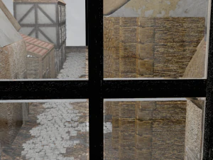 entorno de juego callejero medieval Modelo 3D