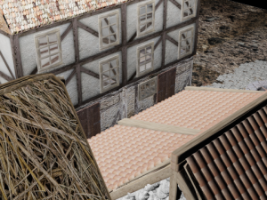 medieval street game environment Modelo 3D