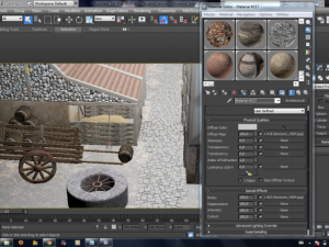 medieval street game environment Modelo 3D