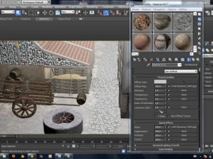 medieval street game environment 3D Model