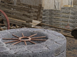 medieval street game environment 3D Model
