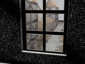 medieval street game environment 3D Model