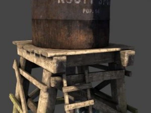 torre de agua Modelo 3D