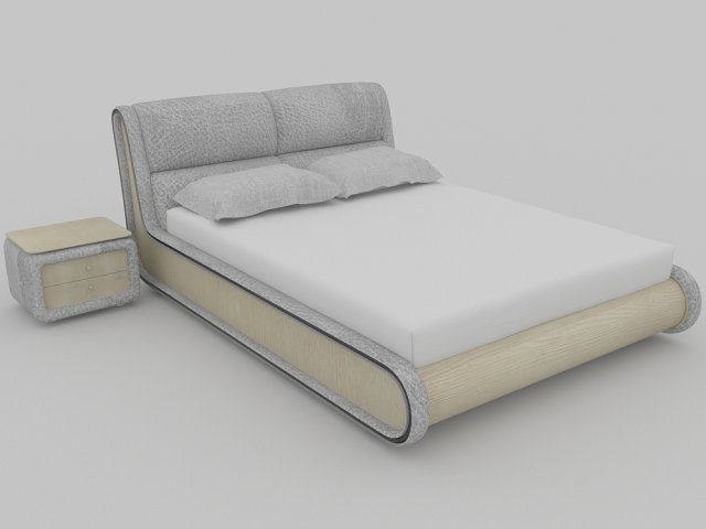 bed echo eleganza 3D मॉडल .c4d .max .obj .3ds .fbx .stl .blend 