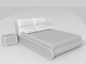 bed echo eleganza 3D Model