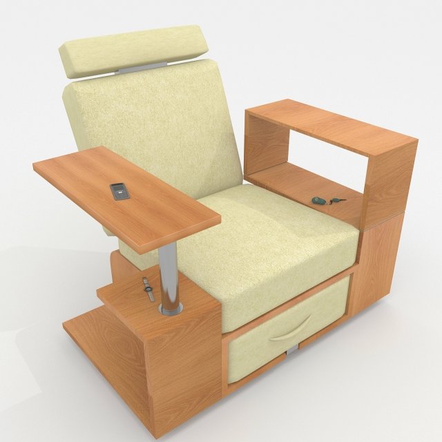 chairworkstation 3D Model .c4d .max .obj .3ds .fbx .stl .blend 