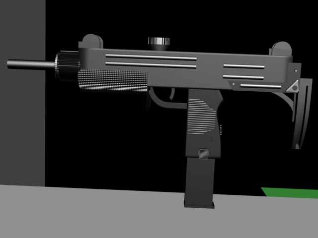 uzigun Model 3D .c4d .max .obj .3ds .fbx .stl .blend