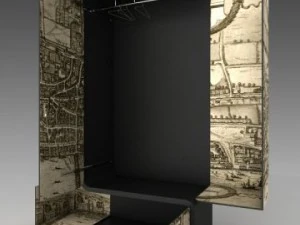 wardrobe of minimalism style 3D Model