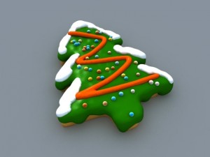 cookie gingerbread firtree 3D Model